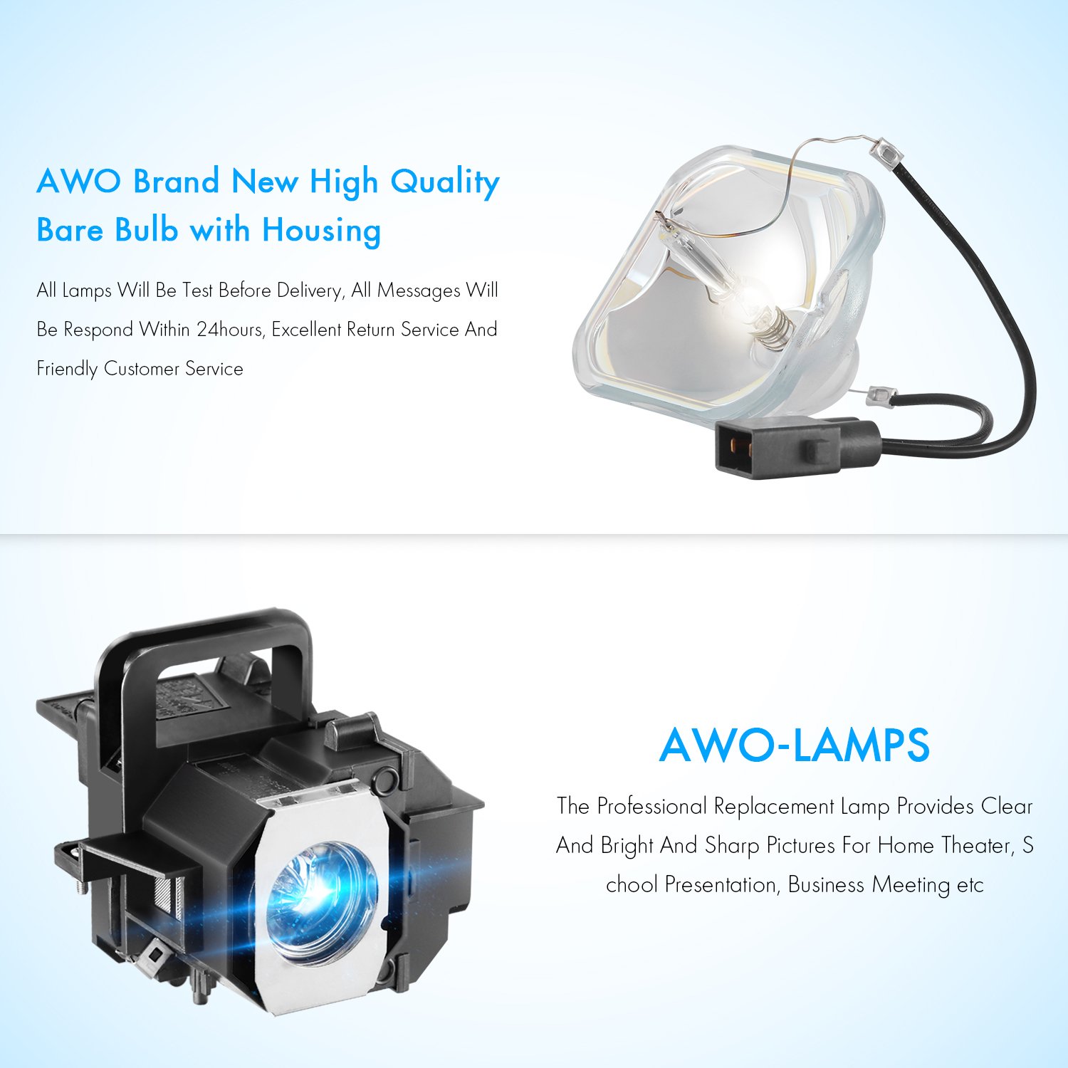 Amazon | AWO V13H010L49 ハウジング付き交換用ランプ電球 EPSON